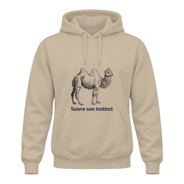 Hoodie — Chameau · Gravure vintage
